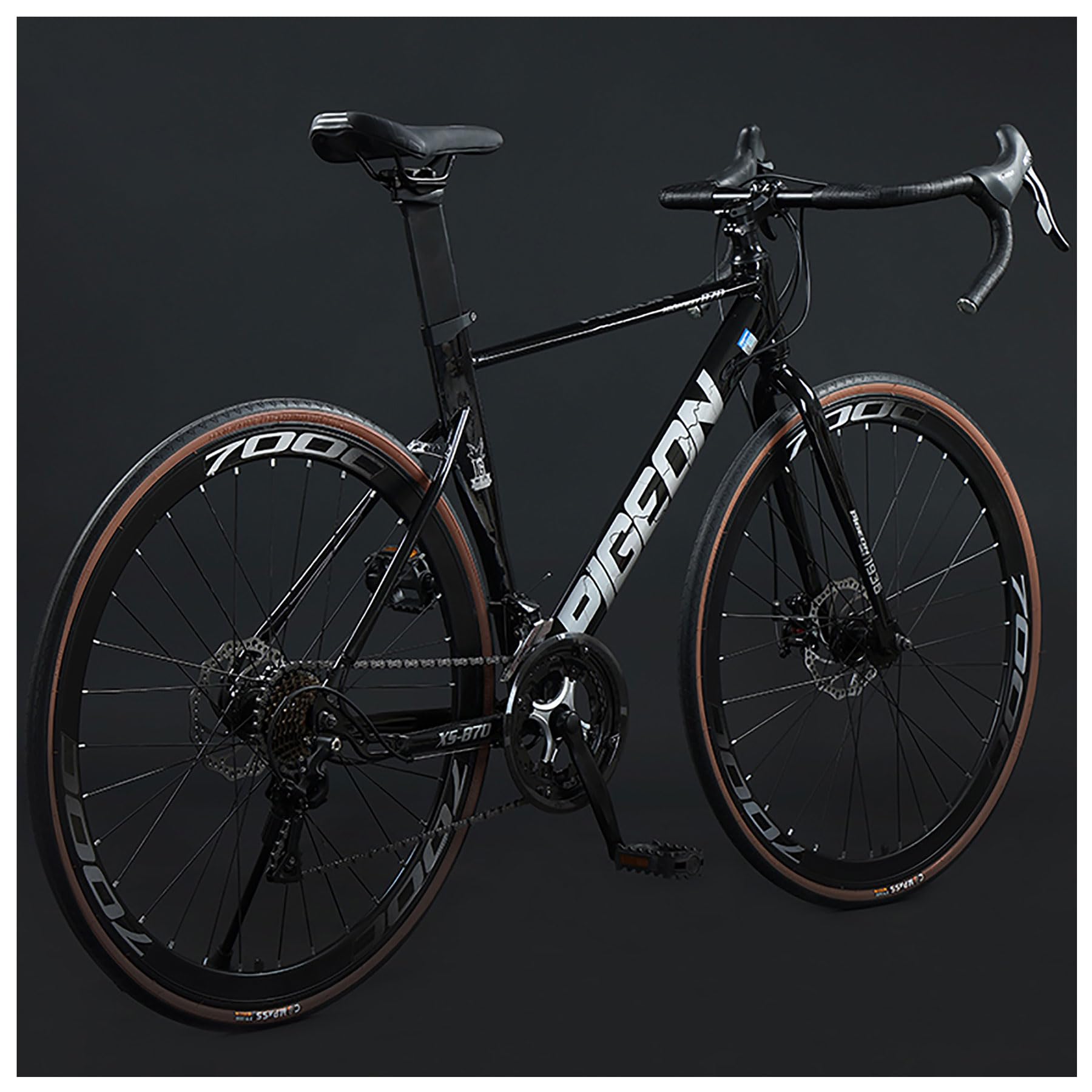 Amazon | ロードバイク 16段変速 700C ブレーキ変速一体 高炭素鋼